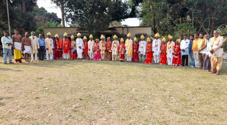 श्रीराम मंदिर प्रांगण में दस जोडो ने किया सामूहिक विवाह 