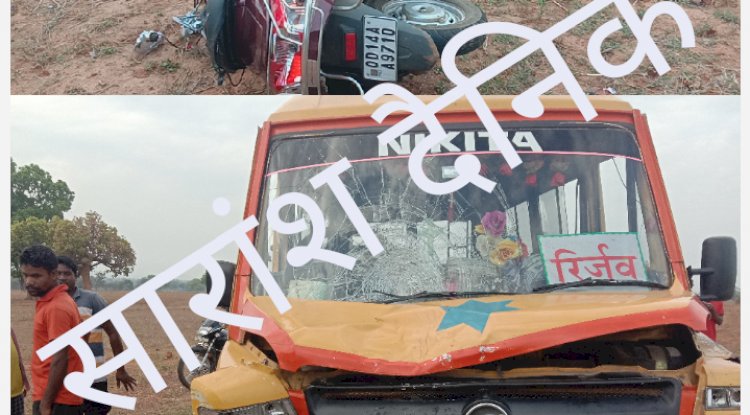 सड़क दुर्घटना में स्कूटी सवार की दर्दनाक मौत 