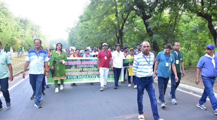 विश्व पर्यावरण दिवस पर पर्यावरण जागरूकता रैली निकाली गई 