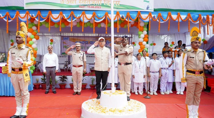 एनटीपीसी तालचेर थर्मल पावर में धूमधाम से मनाया गया स्वतंत्रता दिवस समारोह