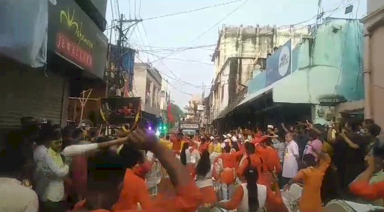 राजगांगपुर में निकली गणपति विसर्जन की भव्य शोभायात्रा 