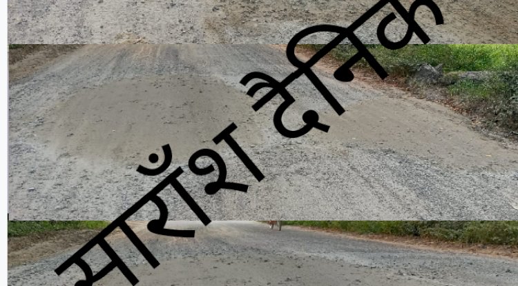 खबर का असर भरने लगे सड़क के गड्ढे़