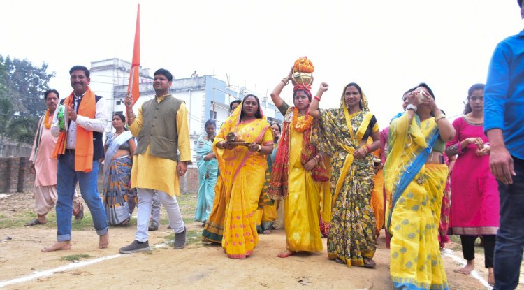 श्री राम मंदिर प्राण प्रतिष्ठा गृह संपर्क अभियान