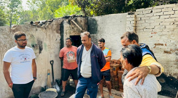 खबर का असर पीडित परिवार को मिली सहायता