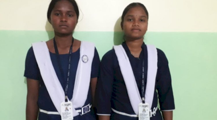 राष्ट्रीय भोलीवोल प्रतियोगिता में एक ही स्कूल से दो छात्राओं का चयन 