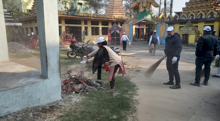 भाजपा ने चलाया स्वच्छता अभियान 