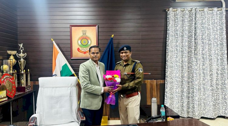 दिव्यांग कुमार पटेल ने रायपुर के नये पुलिस अधीक्षक के रूप में कार्यभार संभाला 
