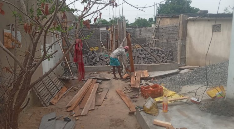 रेलनगरी में धड़ल्ले से चल रहा है अवैध निर्माण कार्य 