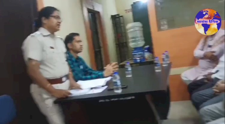 रथयात्रा और नये कानून को लेकर बिरमित्रापुर थाना में की गई बैठक 
