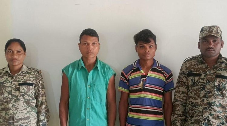 बीजापुर में दो माओवादी गिरफ्तार 