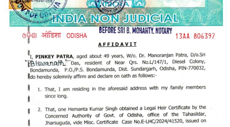 Affidavit by Pinkey patra