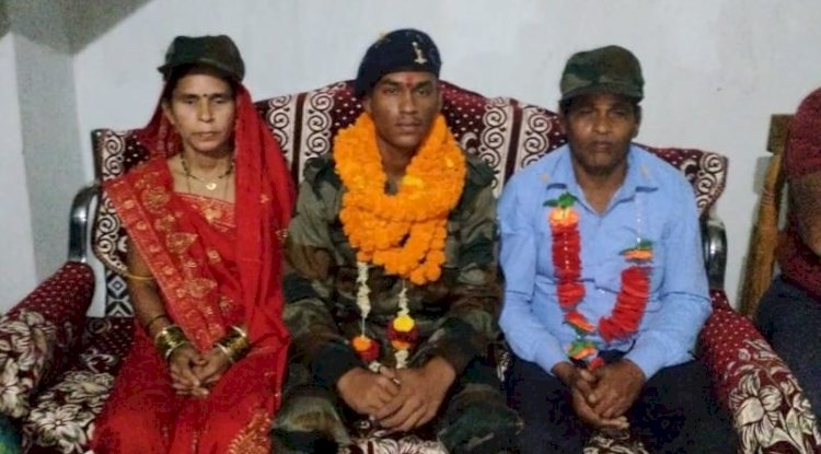  घर आगमान पर अग्निबीर का हुआ जोरदार स्वागत 