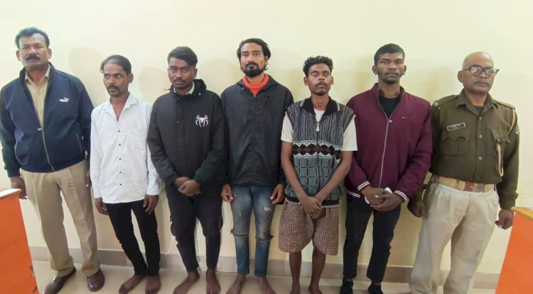 डकैती की योजना बनाते पाँच गिरफ्तार 