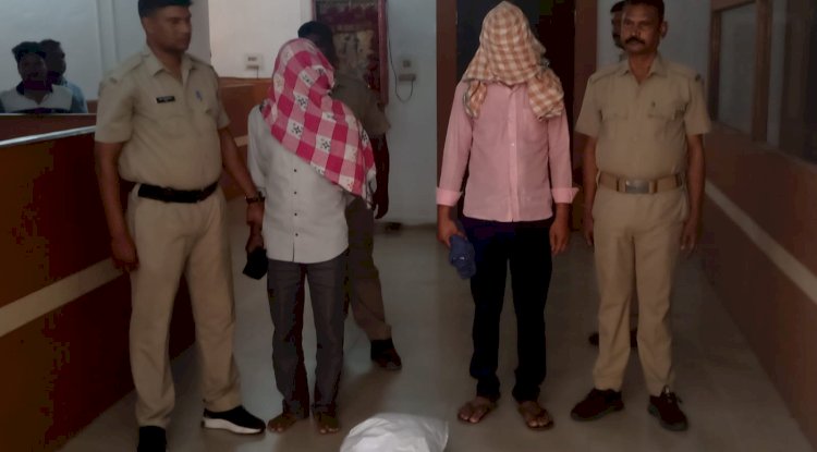 बिसरा पुलिस ने वाहन जांच के दौरान 43 किलो से ज्यादा गांजा जब्त किया