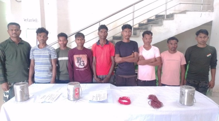 विस्फोटक के साथ माओवादी गिरफ्तार 