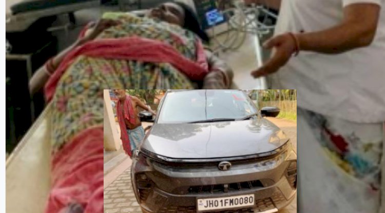 कार से कुचलने से हुई महिला की दर्दनाक मौत 