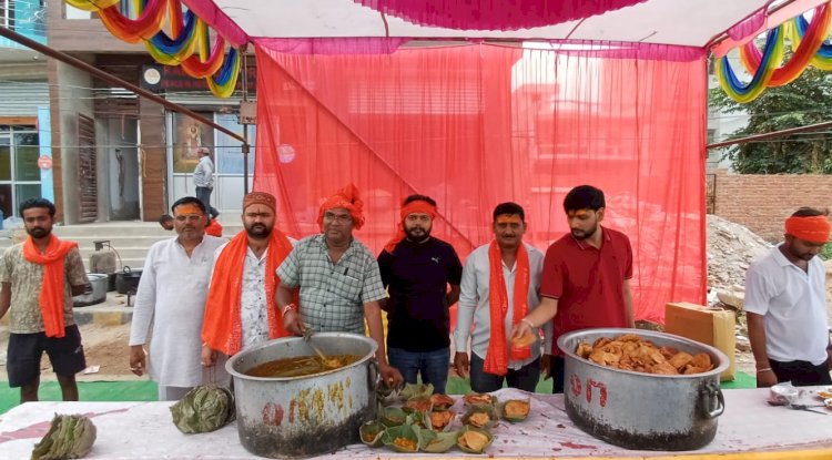 अयोध्या में मंगलवार को भव्य भण्डारे का आयोजन 