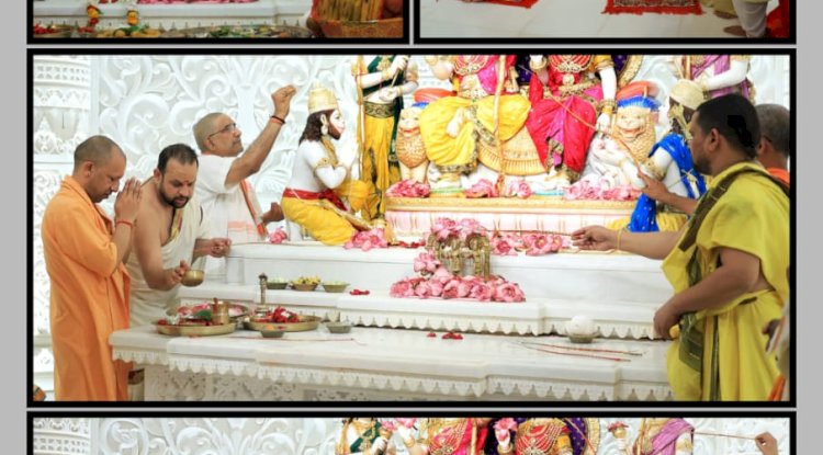 राजा राम की प्राण प्रतिष्ठा भव्य समारोह में संपन्न हुई 