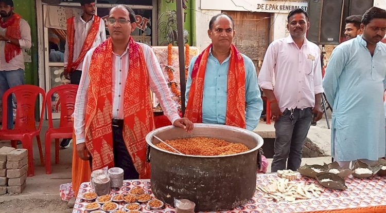 देवकाली श्रीरामपुर कालोनी में भव्य प्रसाद सेवन कार्यक्रम संपन्न 