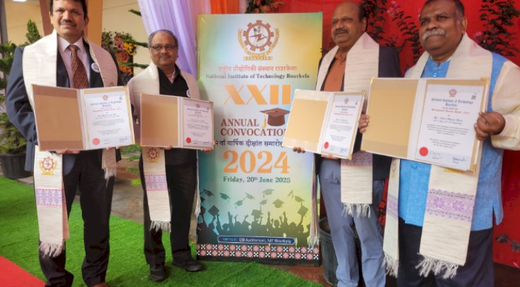 एनआईटी राउरकेला ने 2065 स्नातक विद्यार्थियों के साथ 22वां दीक्षांत समारोह मनाया  