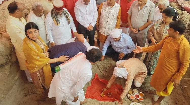 श्रीराम सेवासदन ट्रस्ट द्वारा अयोध्या में धर्मशाला का भूमि पूजन