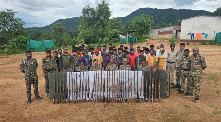 37 देशी भरमार बंदूक के साथ 37 गिरफ्तार 
