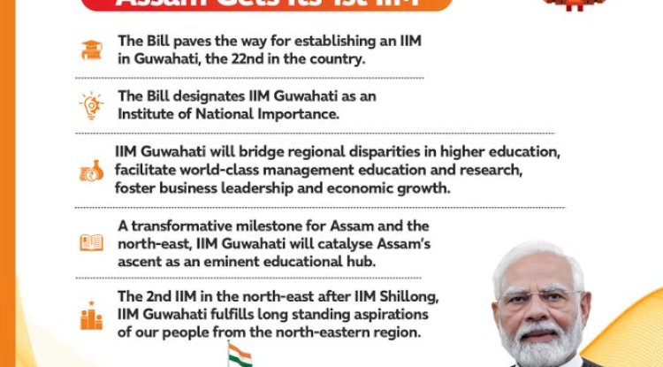असम को मिला आइआइएम प्रधानमंत्री ने दी बधाई 