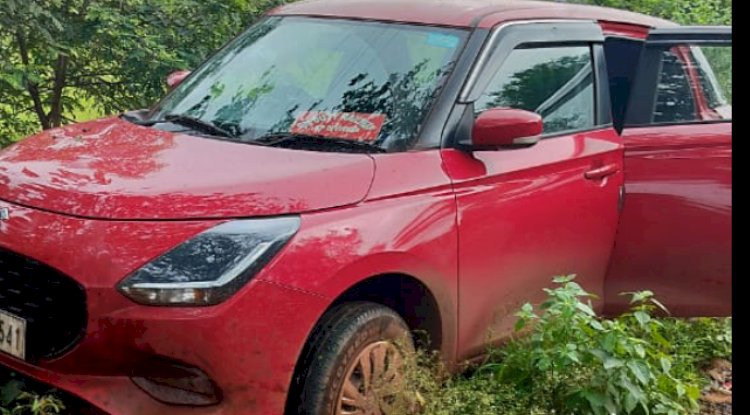 लोको पायलटों को लेकर डांगुआपोशी आ रही स्विफ्ट कार दुर्घटनाग्रस्त