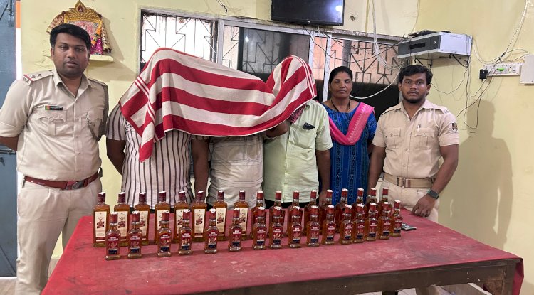 आबकारी  विभाग  ने अंग्रेजी शराब  बरामद कर तीन पर चलाया मुकदमा 