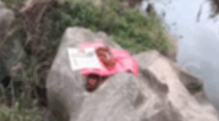 नदी किनारे पोटली में लिपटी मिली शिशु कन्या का शव