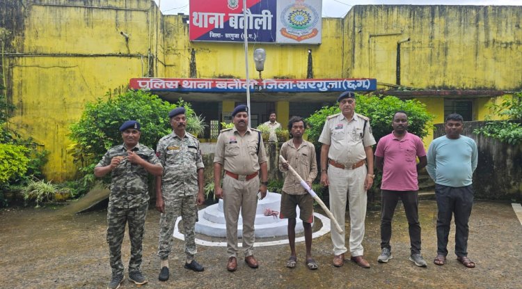 हत्या का आरोपी पुलिस की गिरफ्त में
