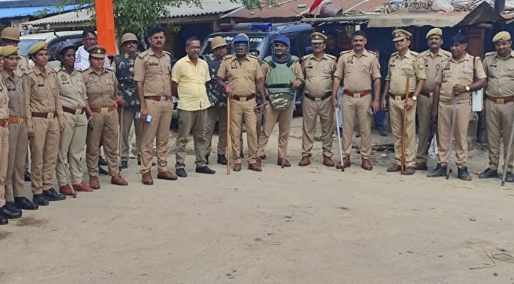 मुर्ती विसर्जन  के दौरान उपद्रव मचाने पर सख्त हुई पुलिस 