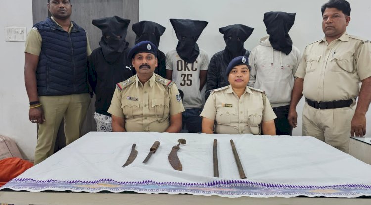 डकैती की योजना बनाते 5 दुर्दांत अपराधी गिरफ्तार