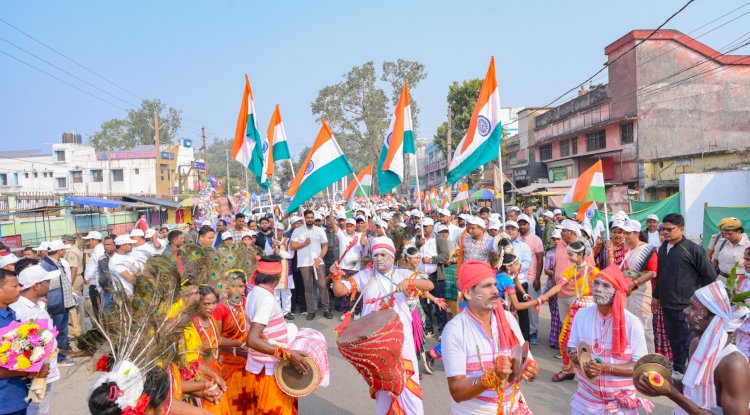 सरदार पटेल की 150वीं जयंती के अवसर पर एकता पदयात्रा निकाली गई