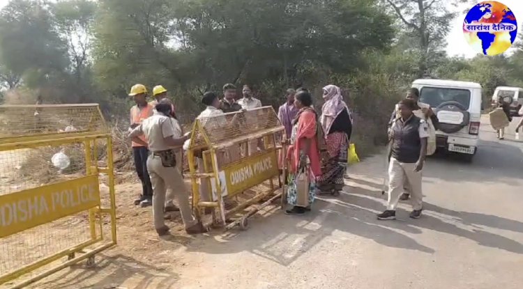 आदिवासीयों का आरोप कि ओसीएल ने प्रशासन के साथ मिलीभगत कर हड़प ली पुश्तैनी जमीन