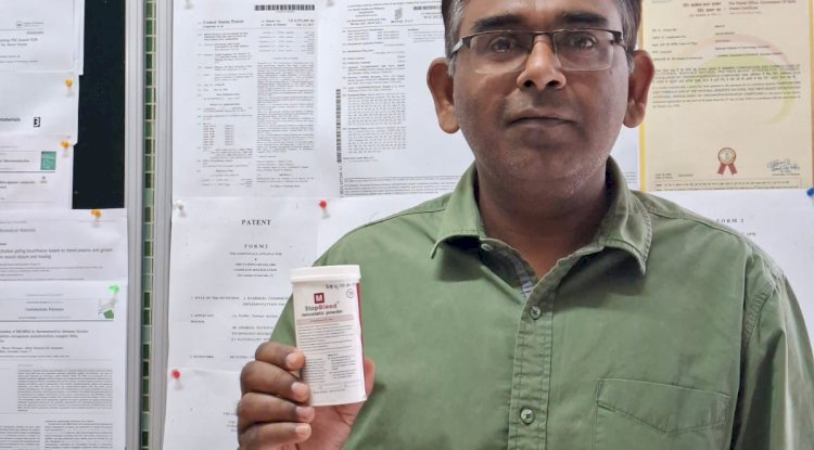 एनआईटी ने रक्तस्राव को रोकने के लिए औषधि स्टाॅप ब्लिड तैयार की 