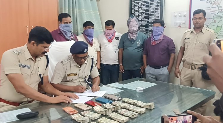 गैर कानूनी आइपीएल सट्टा खेलाने वाले पांच आरोपी गिरफ्तार