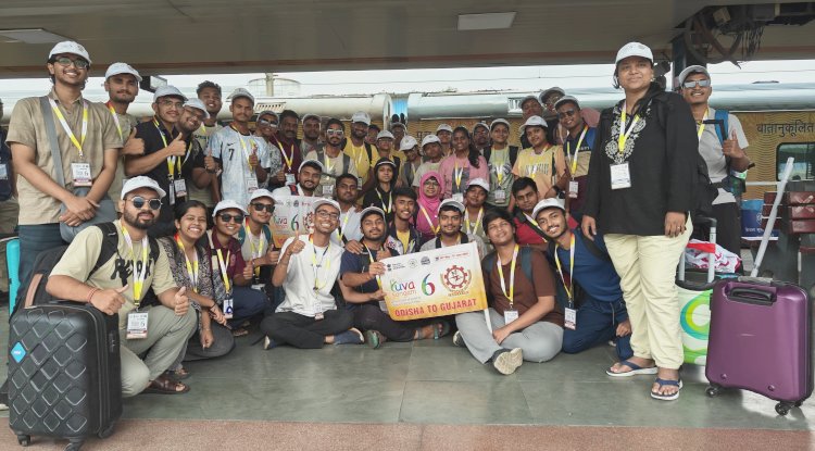 ओडिशा युवा प्रतिनिधि गुजरात के सांस्कृतिक आदान-प्रदान दर्शन पर निकले