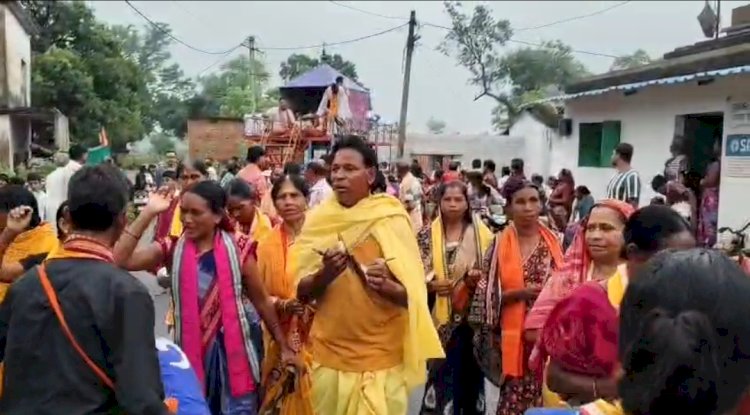किरमिरा ब्लॉक में अलग-अलग जगहों पर रथ यात्रा निकाली गई