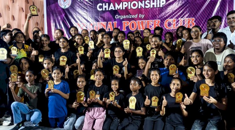 बालिका वेटलिफ्टिंग प्रतियोगिता में  48 बालिकाओं ने लिया भाग