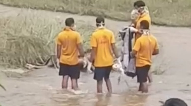 बिसरा नाला में फूला हुआ पाया गया अज्ञात व्यक्ति का शव