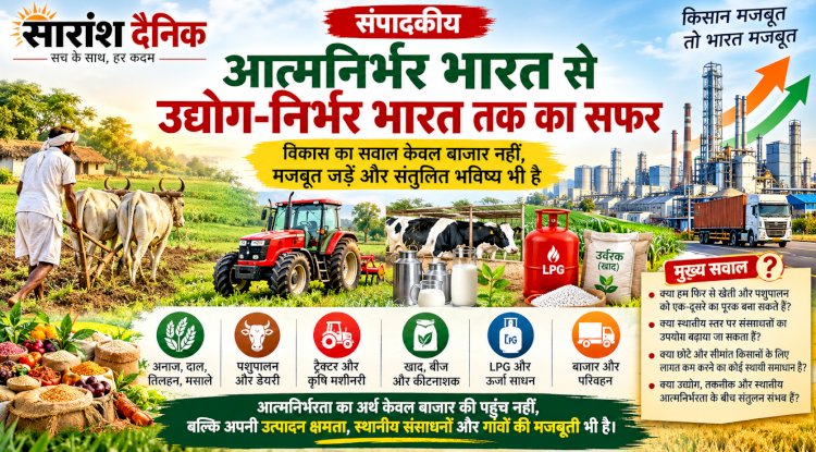 आत्मनिर्भर भारत से उद्योग निर्भर भारत तक का सफर