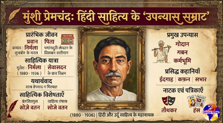 उपन्यास सम्राट मुंशी प्रेमचंद की पुण्यतिथि आज