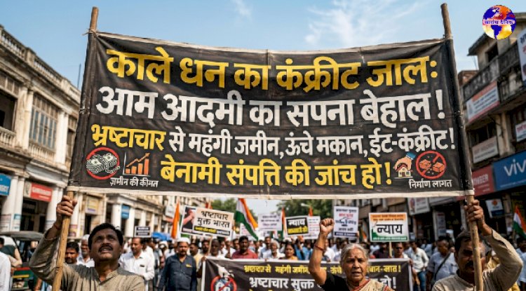 काले धन का कंक्रीट जाल और आम आदमी की बेबसी