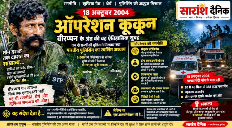 18 अक्टूबर: विरप्पन के काले साम्राज्य का खात्मा 