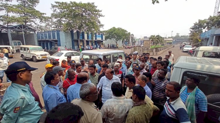 विभिन्न मांगो को लेकर नीजी सुरक्षा कर्मियों का आंदोलन