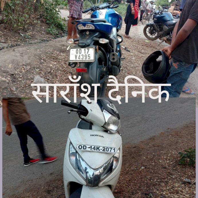  घायलो के अस्पताल पहुंचने के बाद  घटना स्थल पर पहुँची एंबुलेंस 