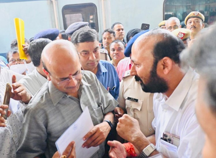 भारतीय रेलवे बोर्ड के अध्यक्ष का तालचेर दौरा