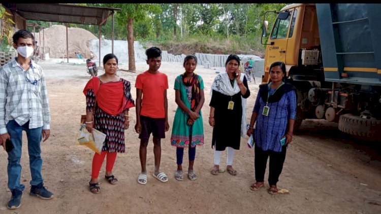 तालचेर में पुनः उद्धार किए गए बाल श्रमिक