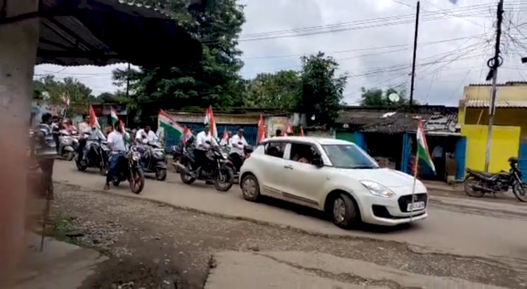 बंडामुंडा़ में निकली तिरंगा यात्रा 